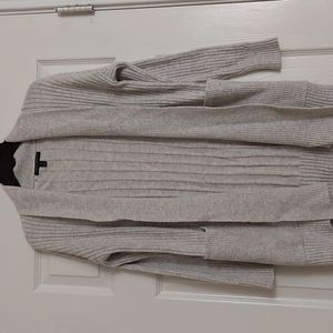 Banana republic knit boyfriend grey cardigan, petite small